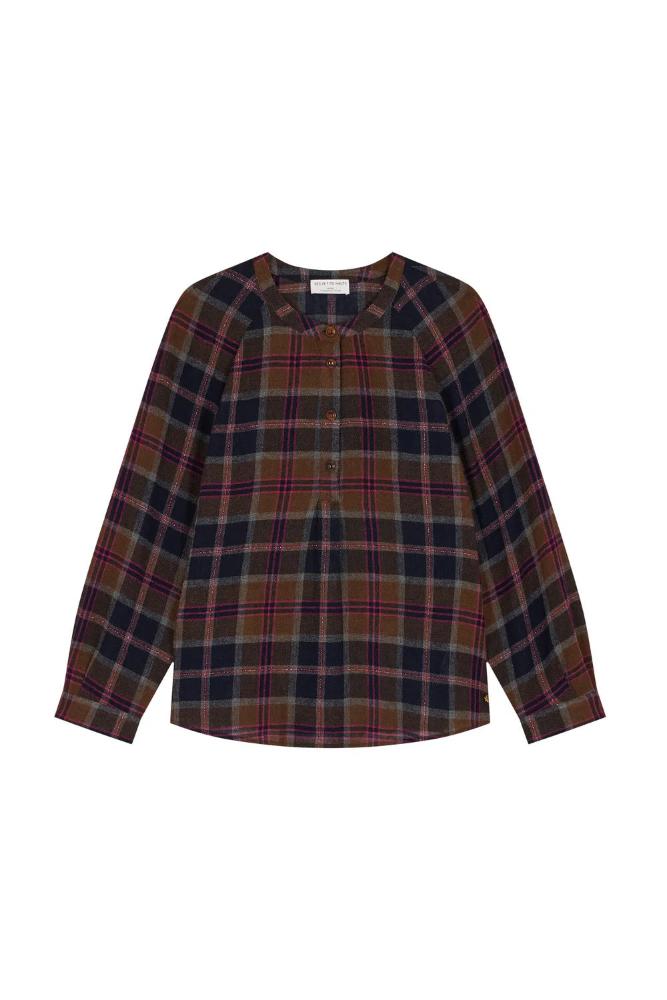 Bluse Tomi 4 - Des Petits Hauts: Karos, Langarm, Knopfleiste, Manschetten