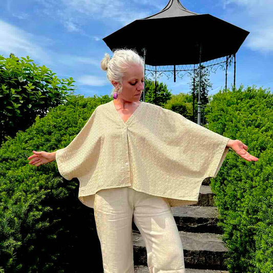 Cross jacket beige - Kori