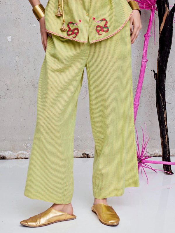 Fennel Hose Lime 2 - Nimo with Love: weiterer Schnitt, Taschen, 7/8 Länge