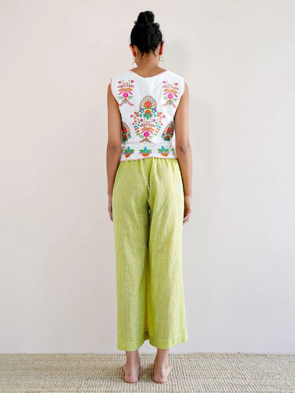 Fennel Hose Lime 5 - Nimo with Love: weiterer Schnitt, Taschen, 7/8 Länge