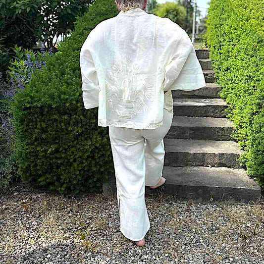 Pfeil Hose natur 2 - Kori: Leinenhose, 7/8, elastischer Bund, Seitenschlitze