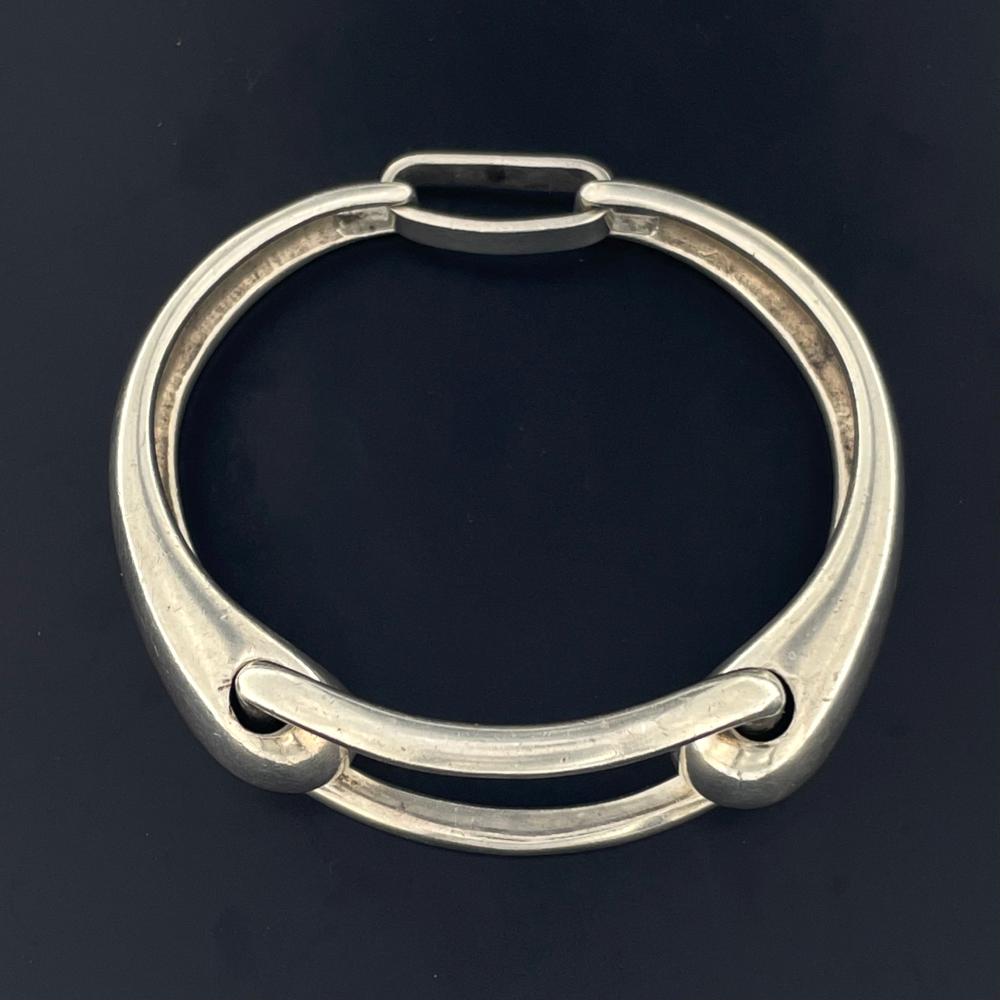 Silber Bangle 2 - Mojo Armband: Vintage Armreif, massives Silber, 99 gramm