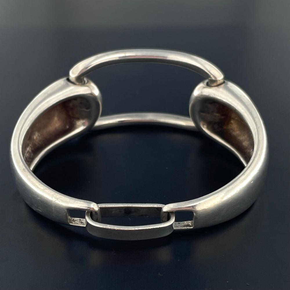 Silber Bangle 4 - Mojo Armband: Vintage Armreif, massives Silber, 99 gramm