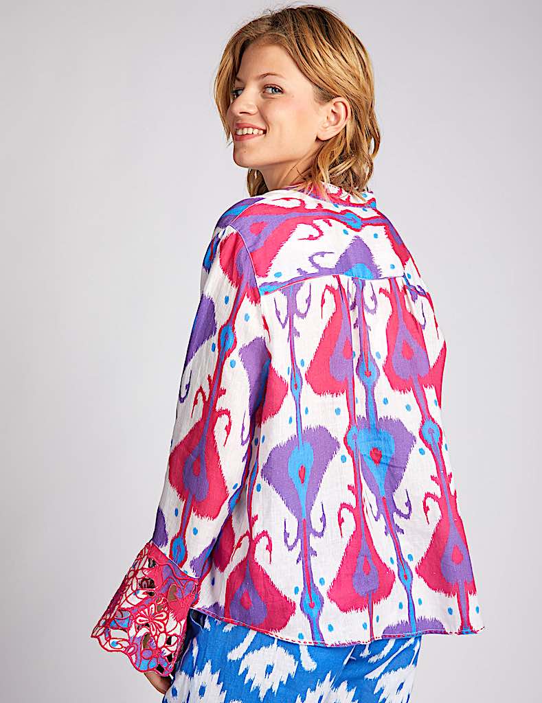 Broom Bluse iKat ps- Nimo with Love: Leinen, Tunika Schnitt, 2 iKat Muster