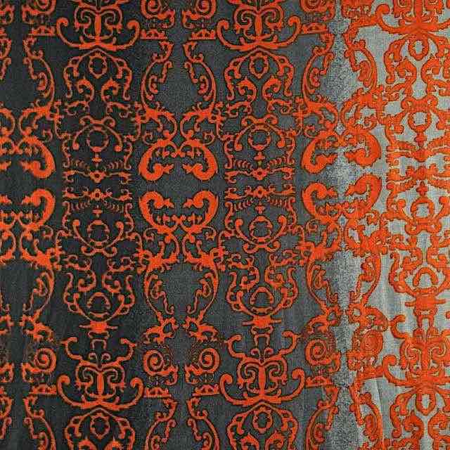 Lava Patterncu Ahmaddy Seide Wolle, Lava schwarz rot