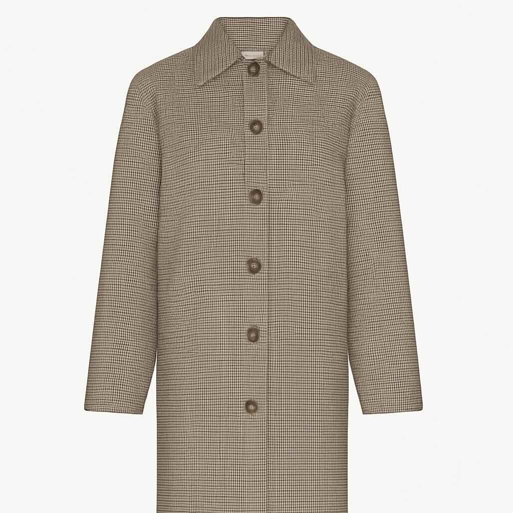 Koto Jacke 1 - Japan TKY: Karojacke geknöpft, kariert, Baumwolle
