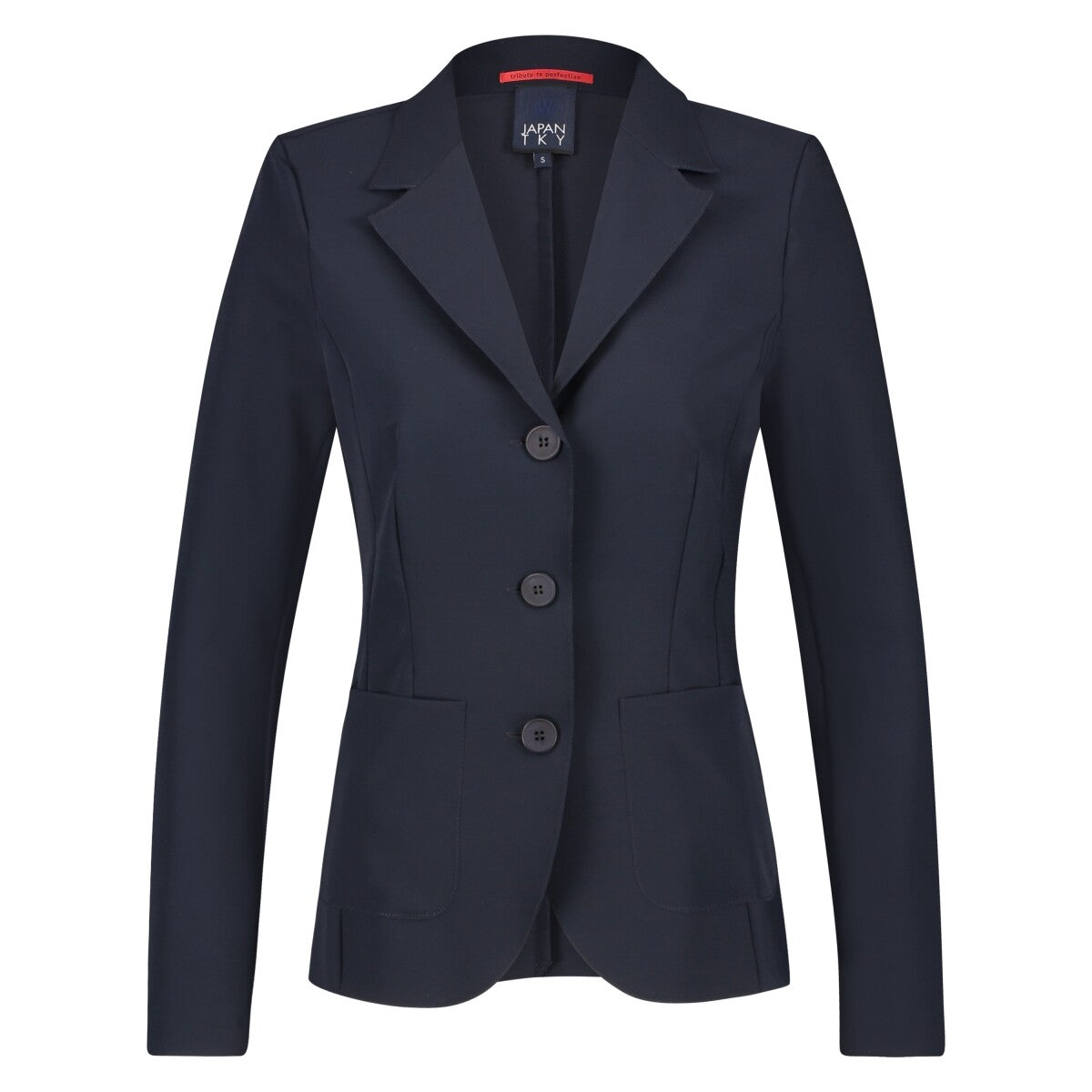 Yuuka Blazer - Japan TKY: 3Knopf Blazer, Blau-Schwarz